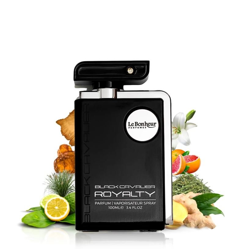 Black Cavalier Royalty Le Bonheur Perfumes